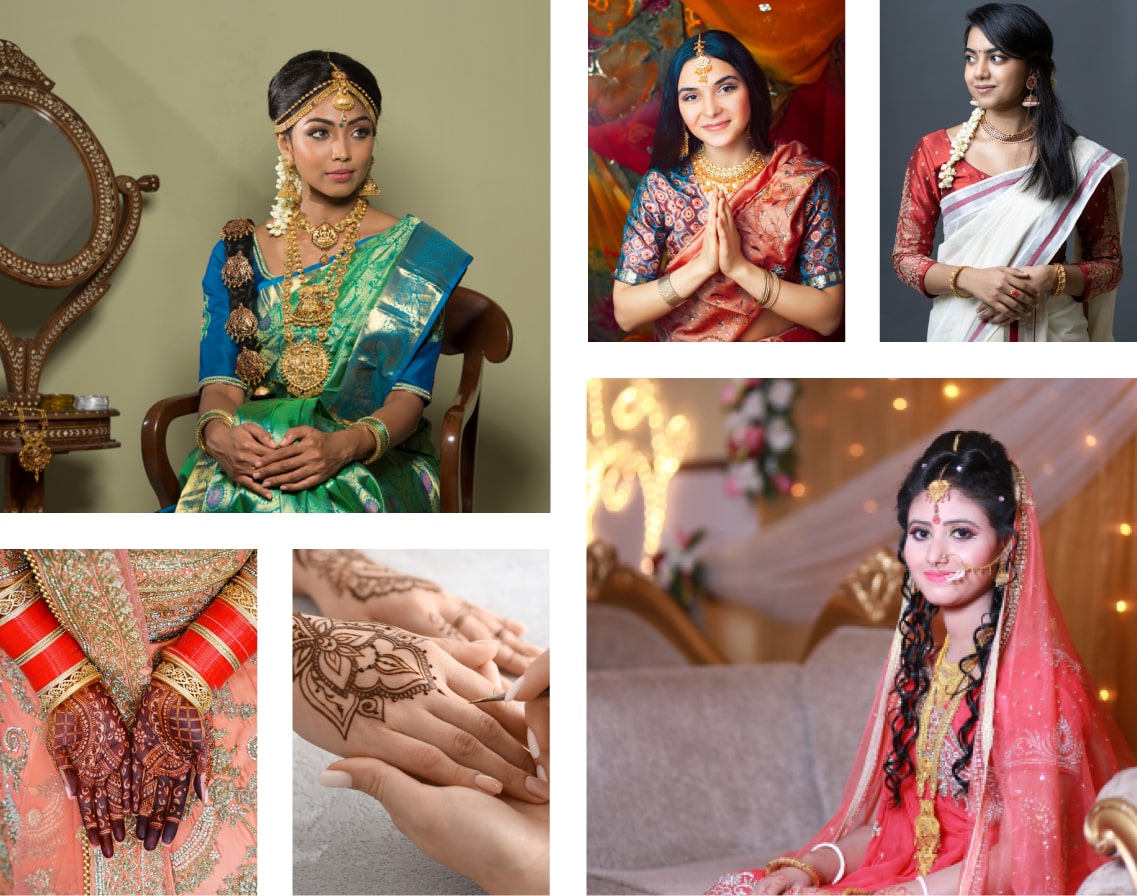 Puberty ceremony | Indian bride poses, Bride photos poses, Indian bridal  fashion