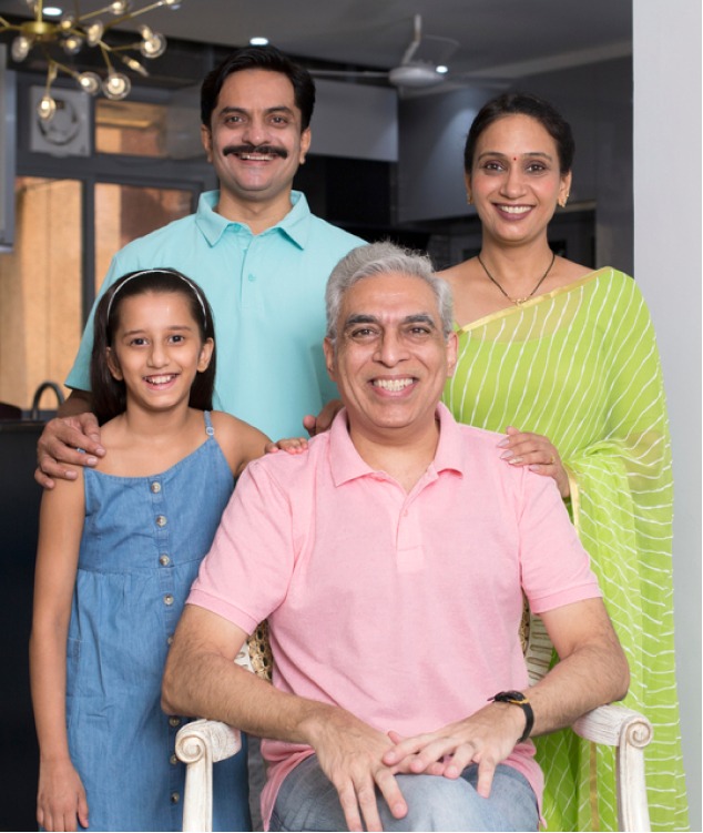 Indian Family Posing Group Photo On Stock Photo 1335163418 | Shutterstock